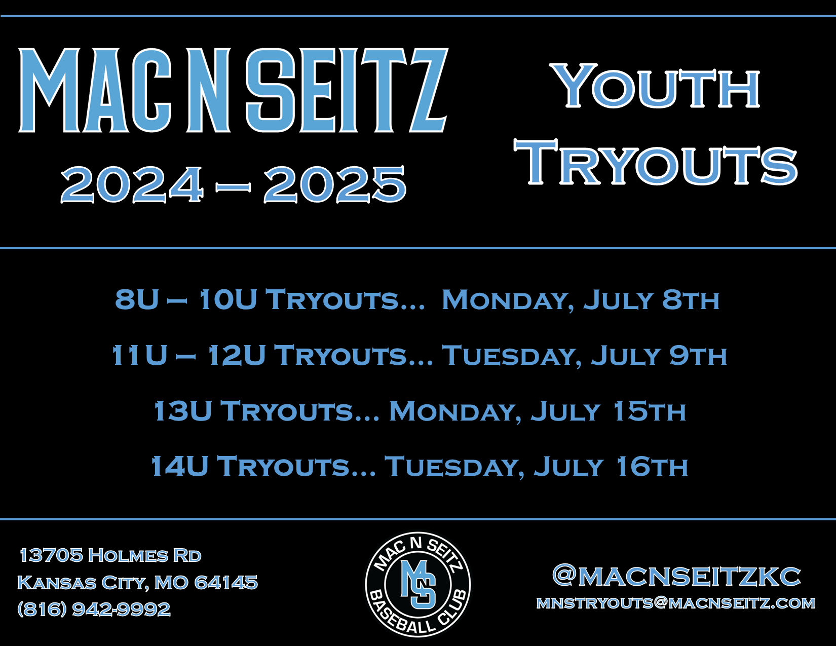 MNS_Youth Tryouts_Dates by Age Group_2024-2025